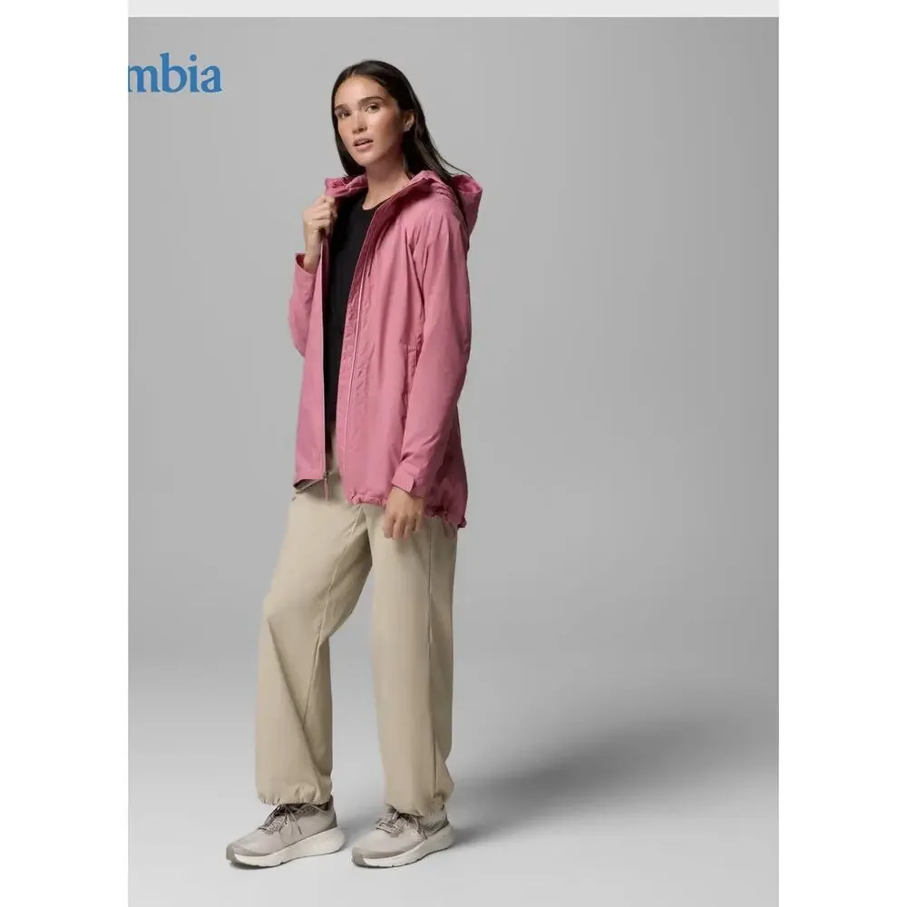 Columbia Women's Plus Size 3X Switchback II Jacket Pink Water-Resistant New